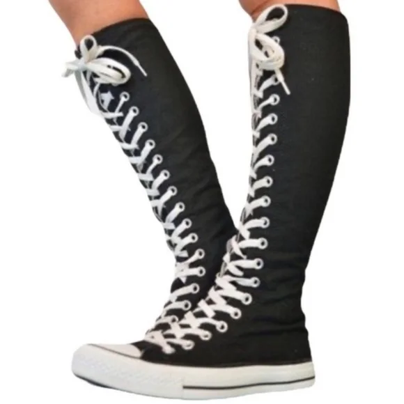 ⚫️  Converse Chuck Taylor All-Star XX Knee High 90/Retro Rear Y2K Shoes Size 9 - Picture 7 of 12